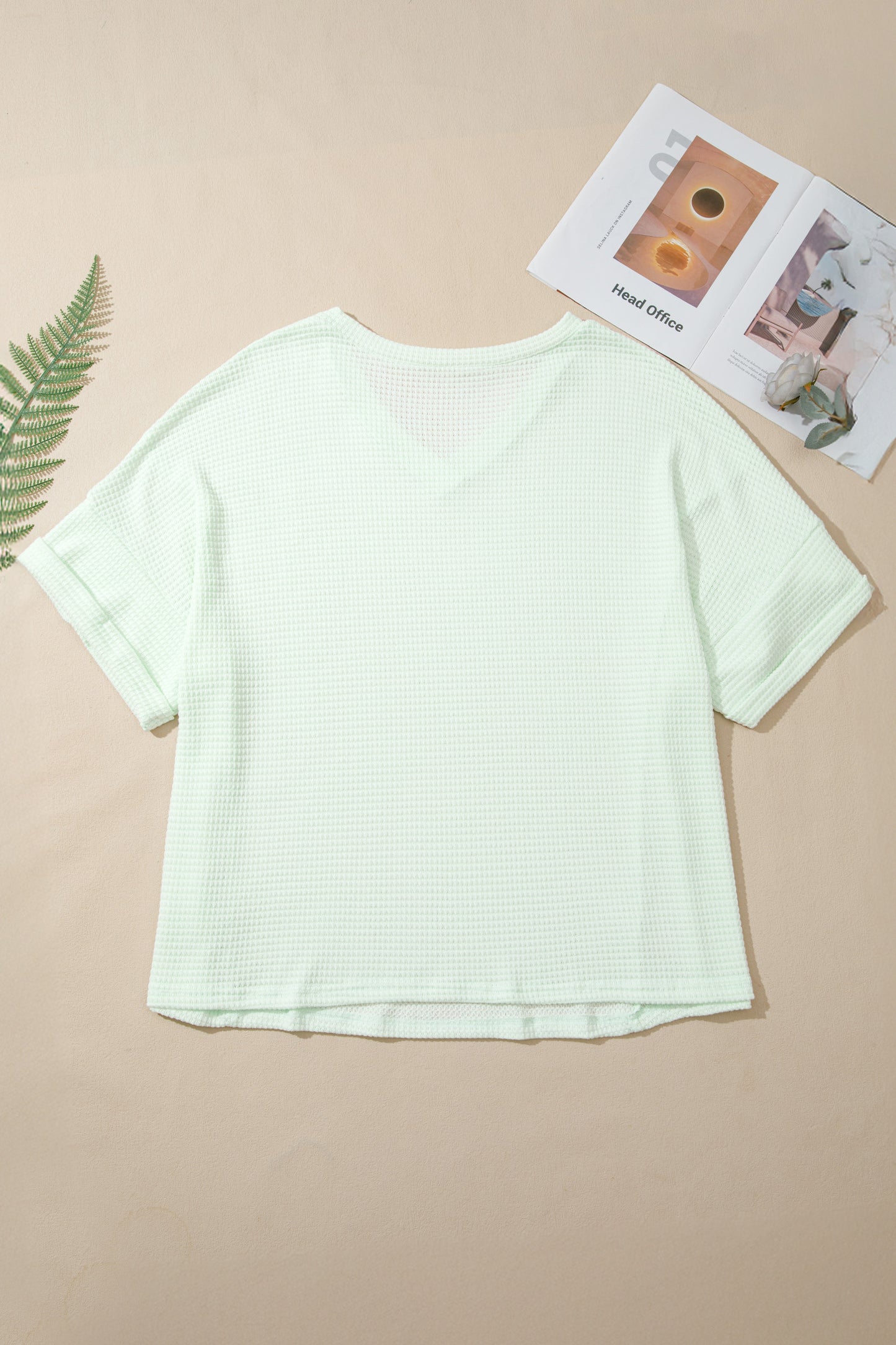 Curvy Lavender Waffle Knit Top