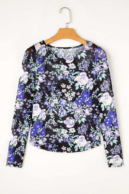 Garden Mesh Long Sleeve Top