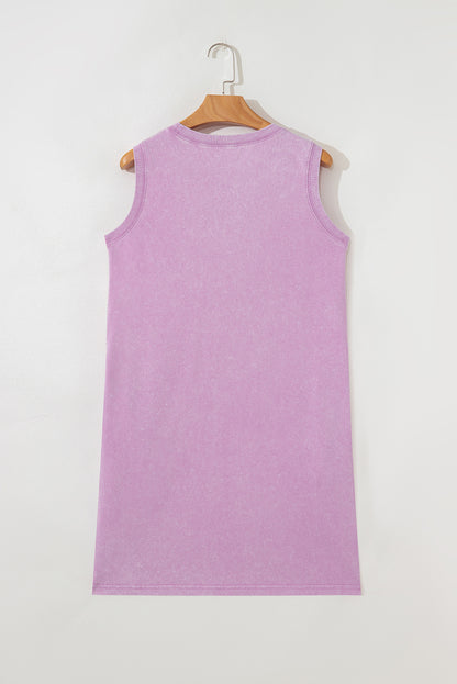 Sally Acid Wash Sleeveless Dress