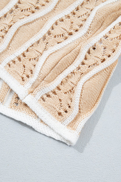 Elizabeth Eyelet Long Sleeve Sweater