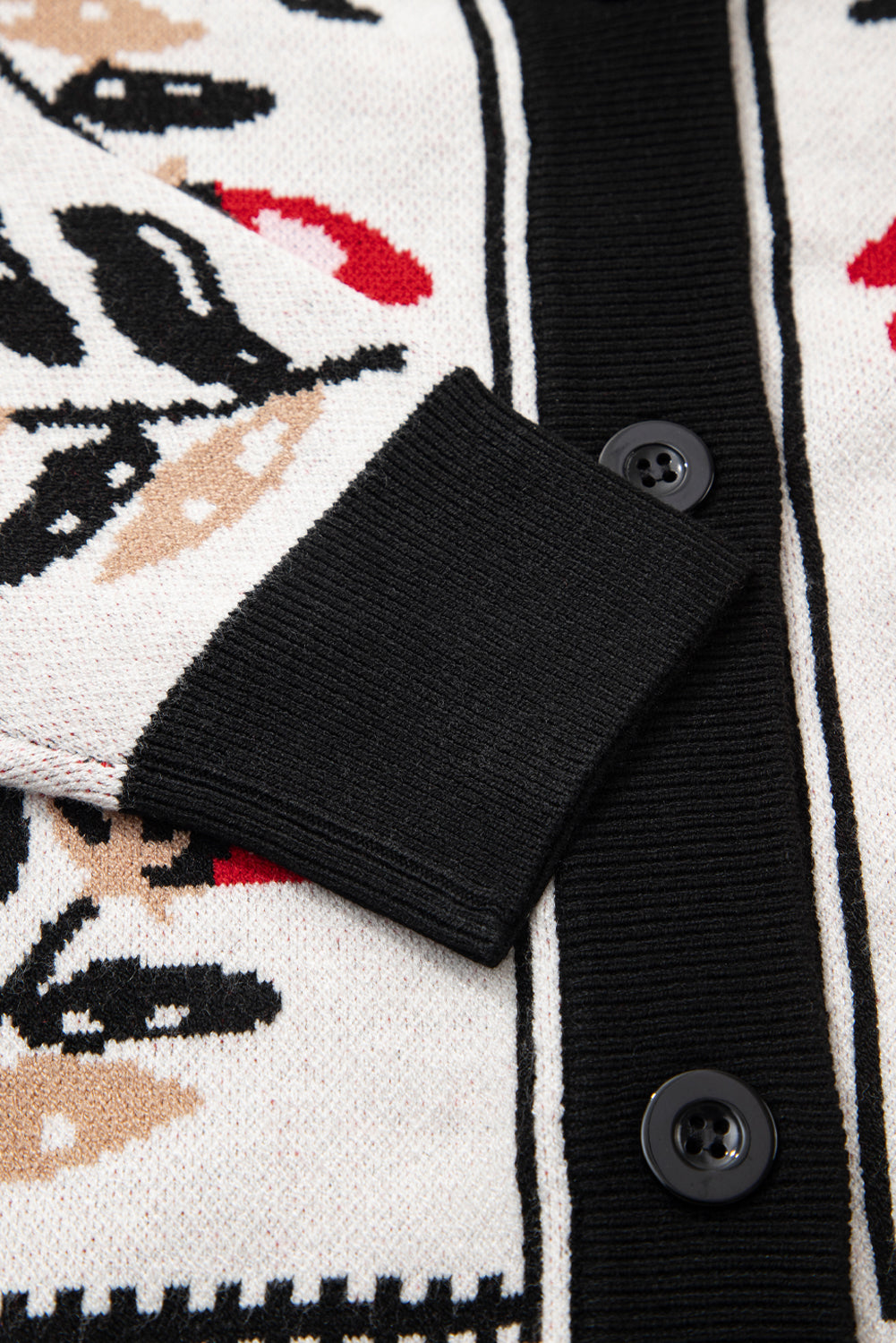 Vera Floral Print Contrast Trim Cardigan