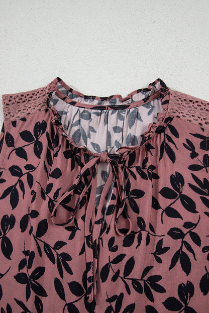 Vineyard Front Tie Sleeveless Blouse
