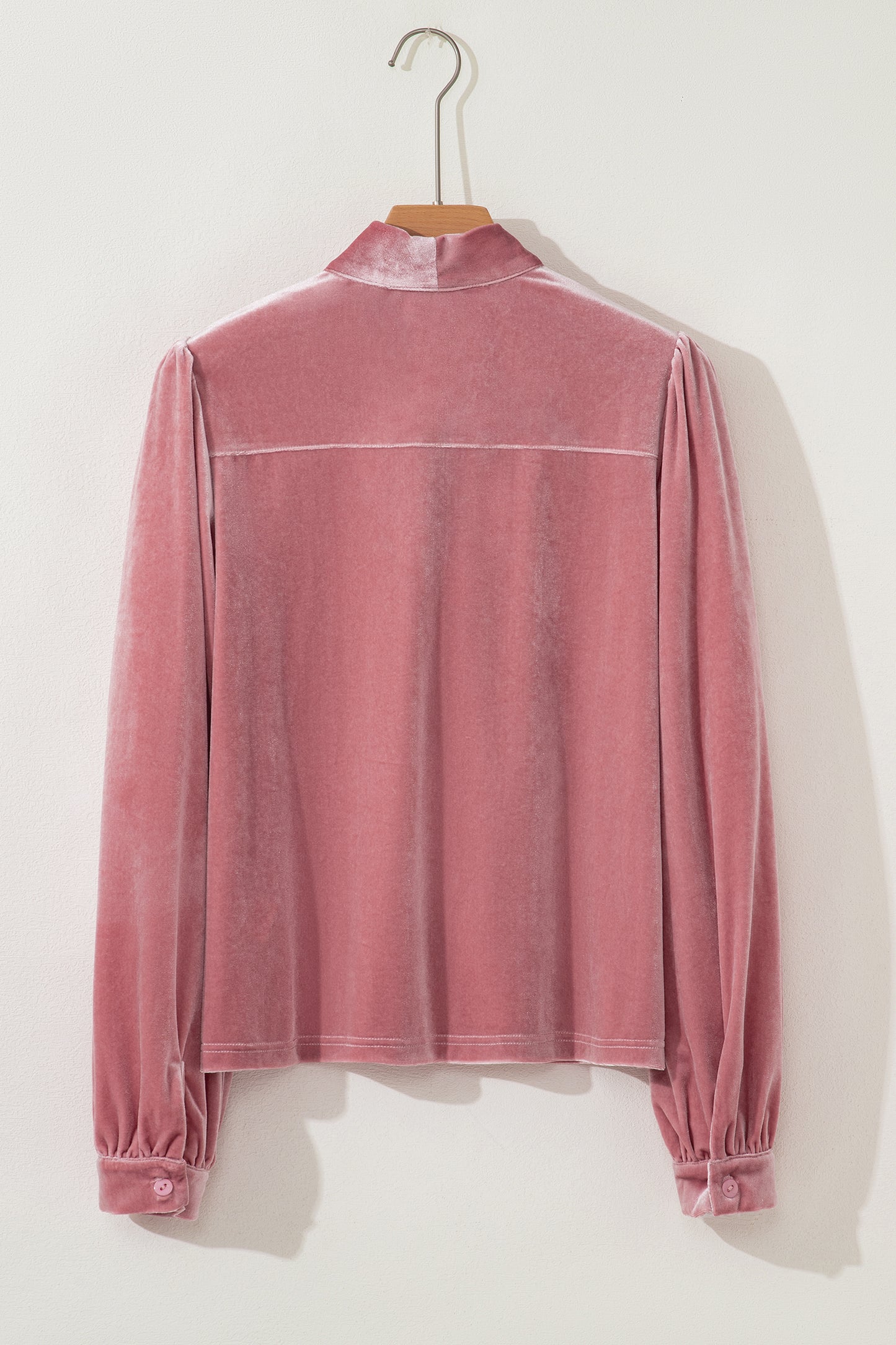 Sophie Velvet Ribbon Collar Blouse