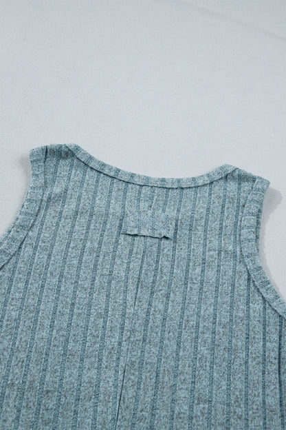 Sandy Mineral Wash Ribbed Tank Top
