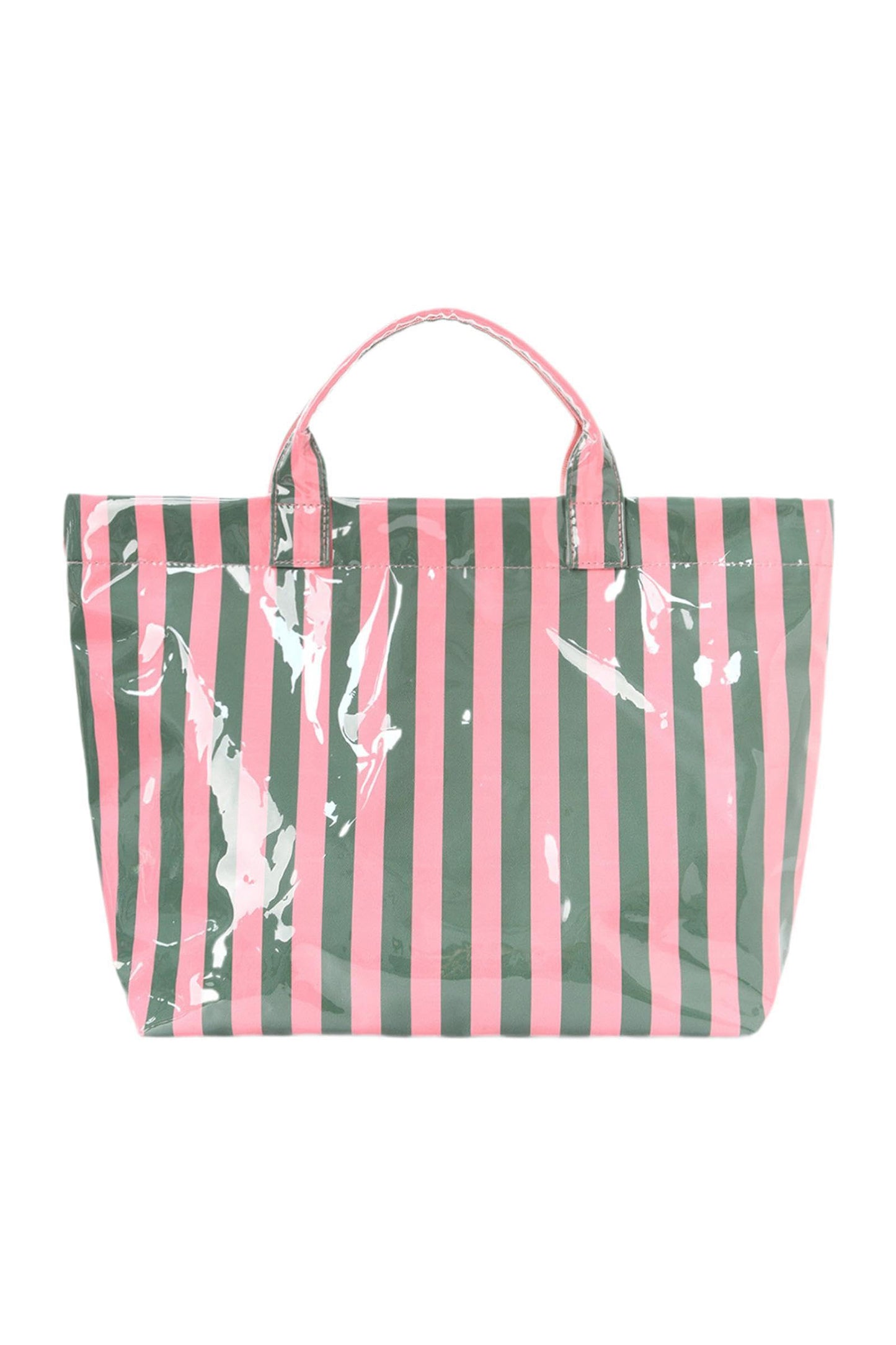 Glossy Summer Beach Vinyl Large Tote Bag