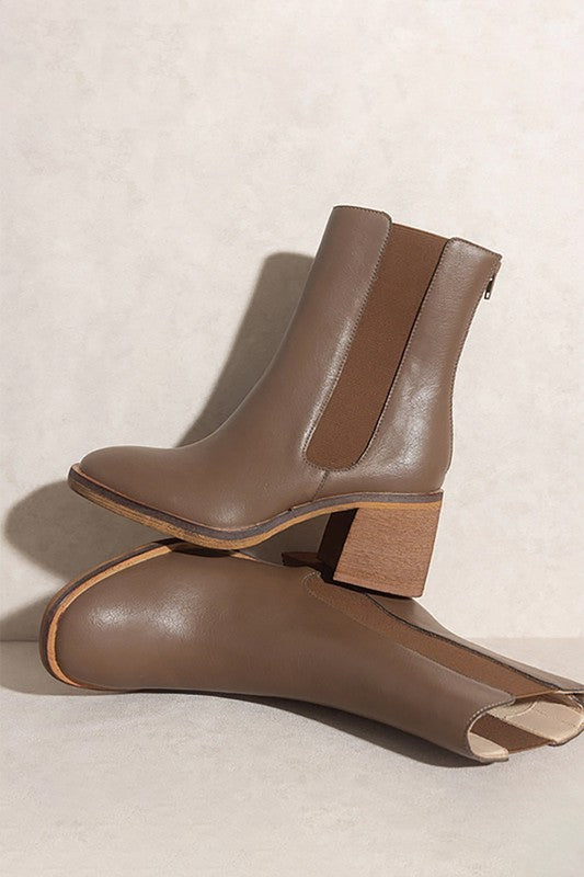 Olivia Coffee Chelsea Bootie