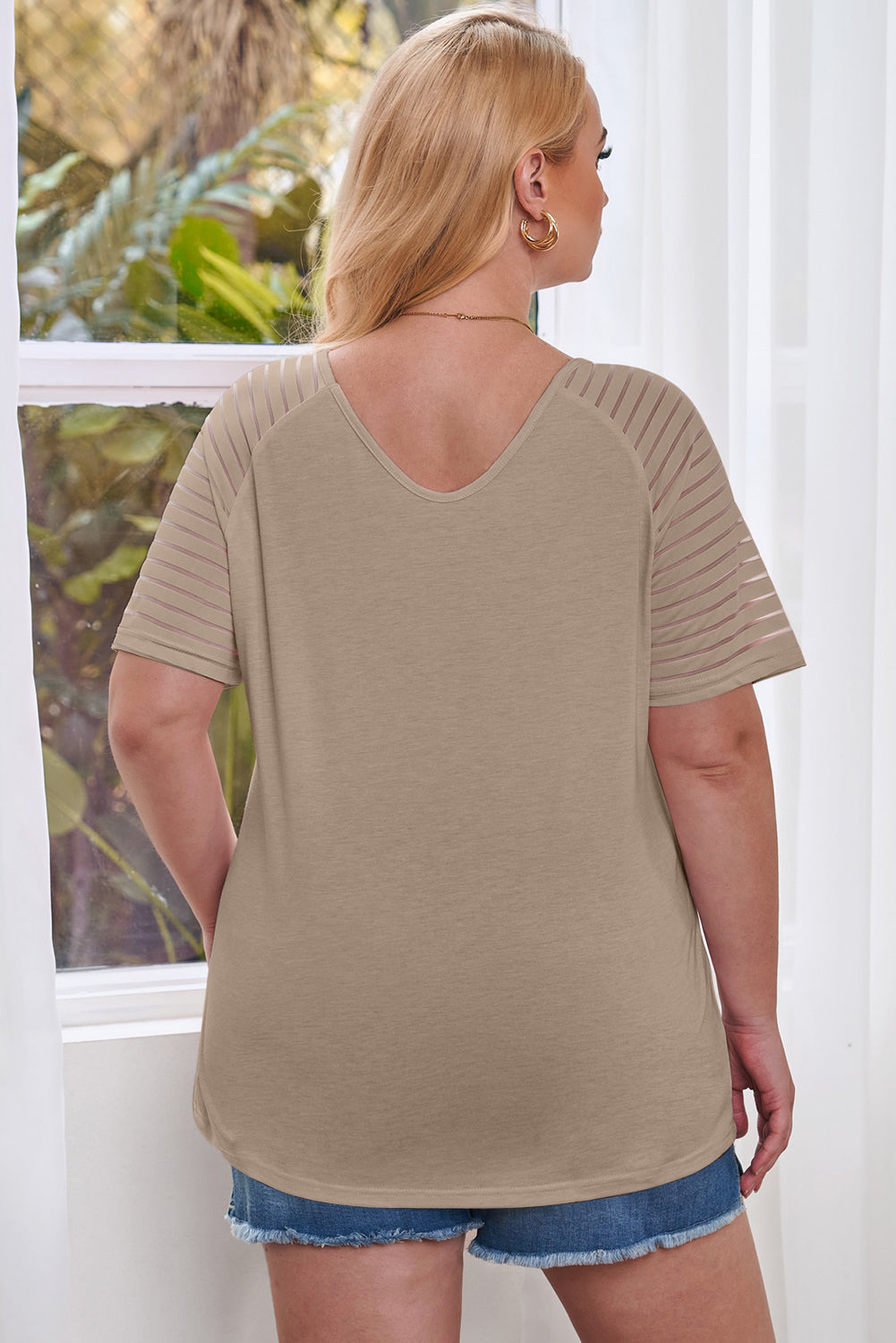 Curvy Carolina Raglan Sleeve Top
