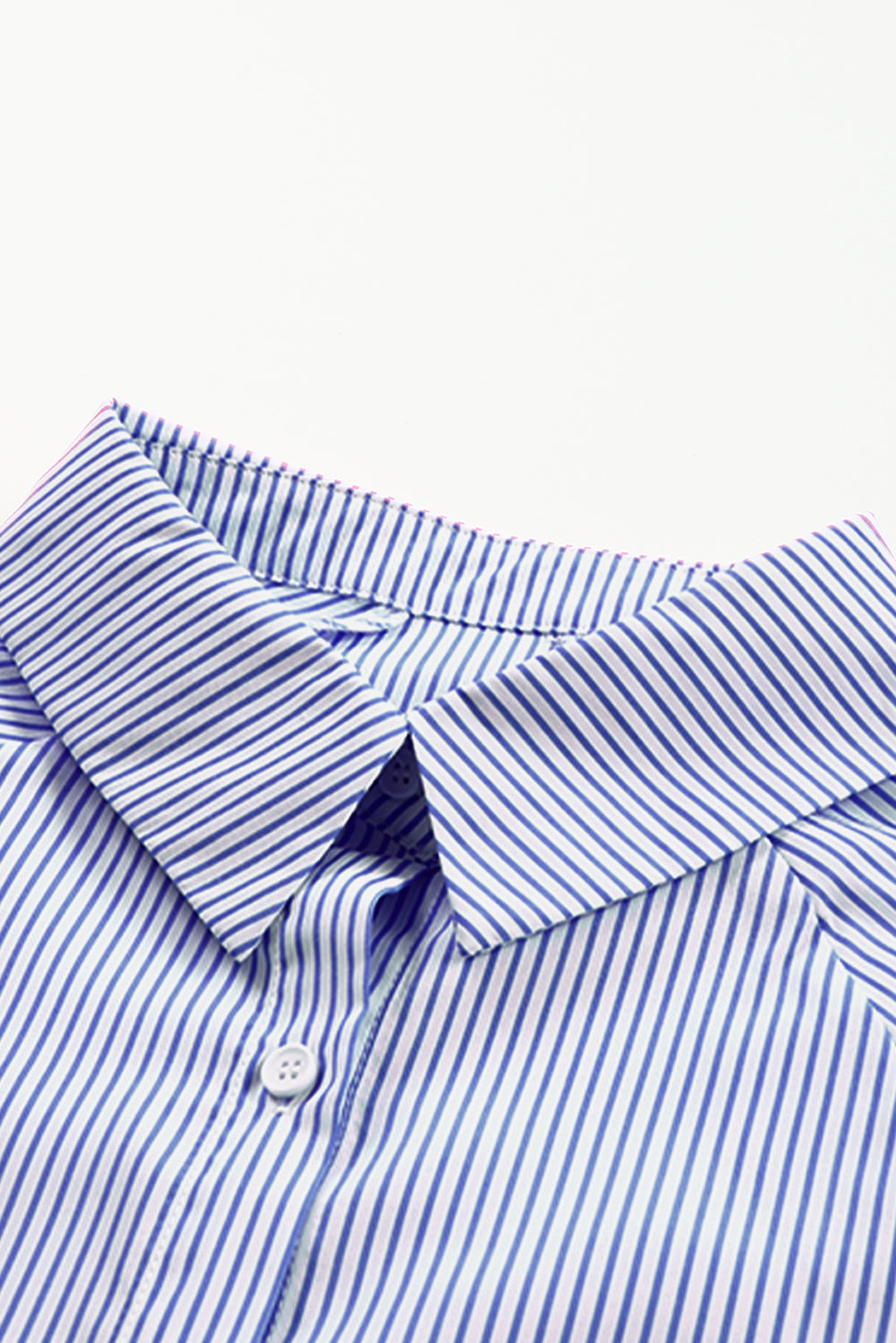 Sagamore Buttoned Striped Shirred Cuff Blouse