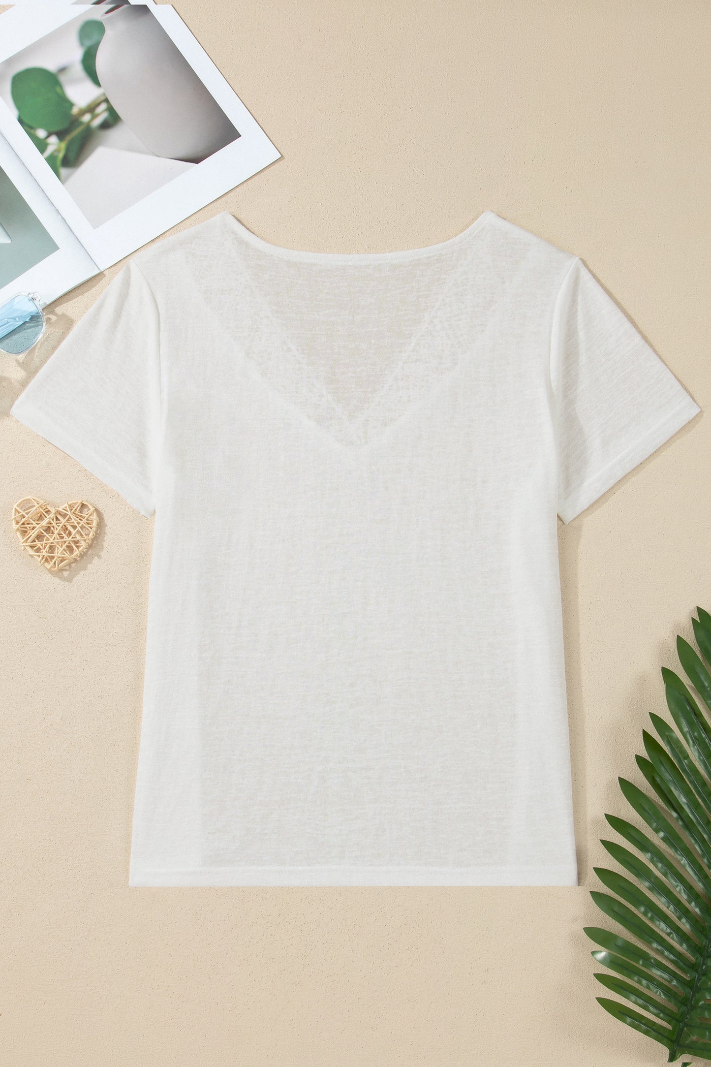 Melanie White Lace Tee