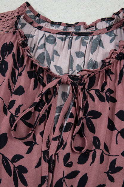 Vineyard Front Tie Sleeveless Blouse