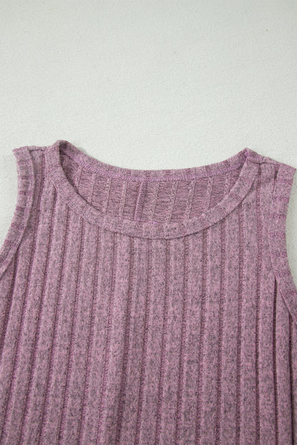 Sandy Mineral Wash Ribbed Tank Top