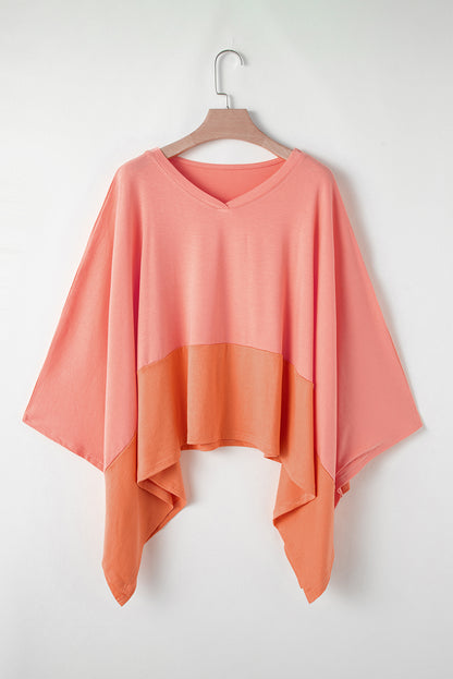 Maggie Colorblock Poncho Top