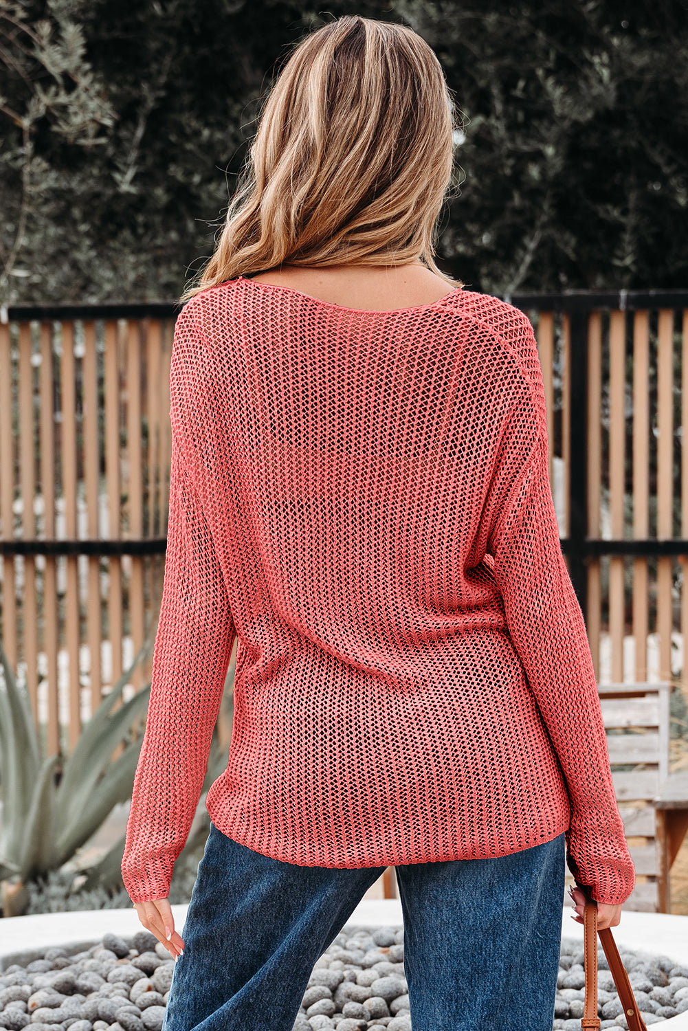 Lynne Crochet Drop Shoulder Sweater