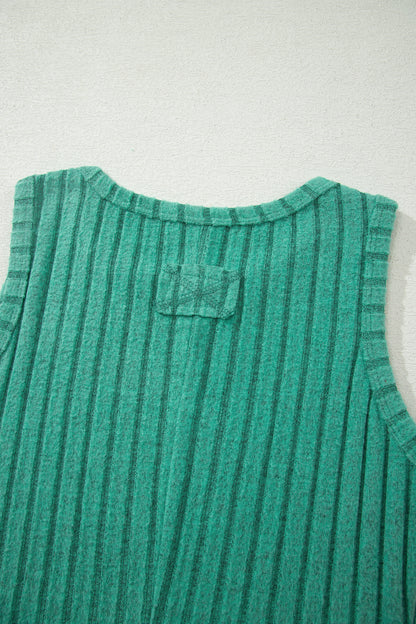 Sandy Mineral Wash Ribbed Tank Top