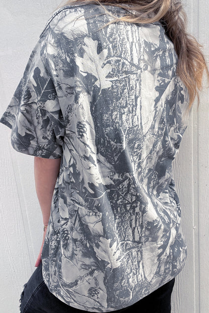 Curvy Love Like Jesus Camo Tee