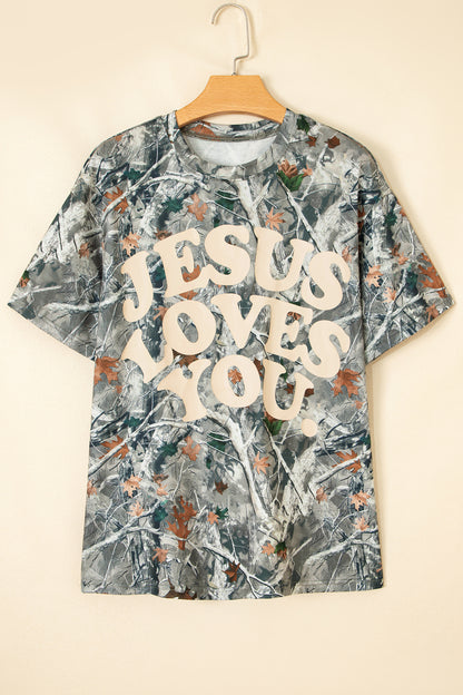 Love Like Jesus Camo Tee