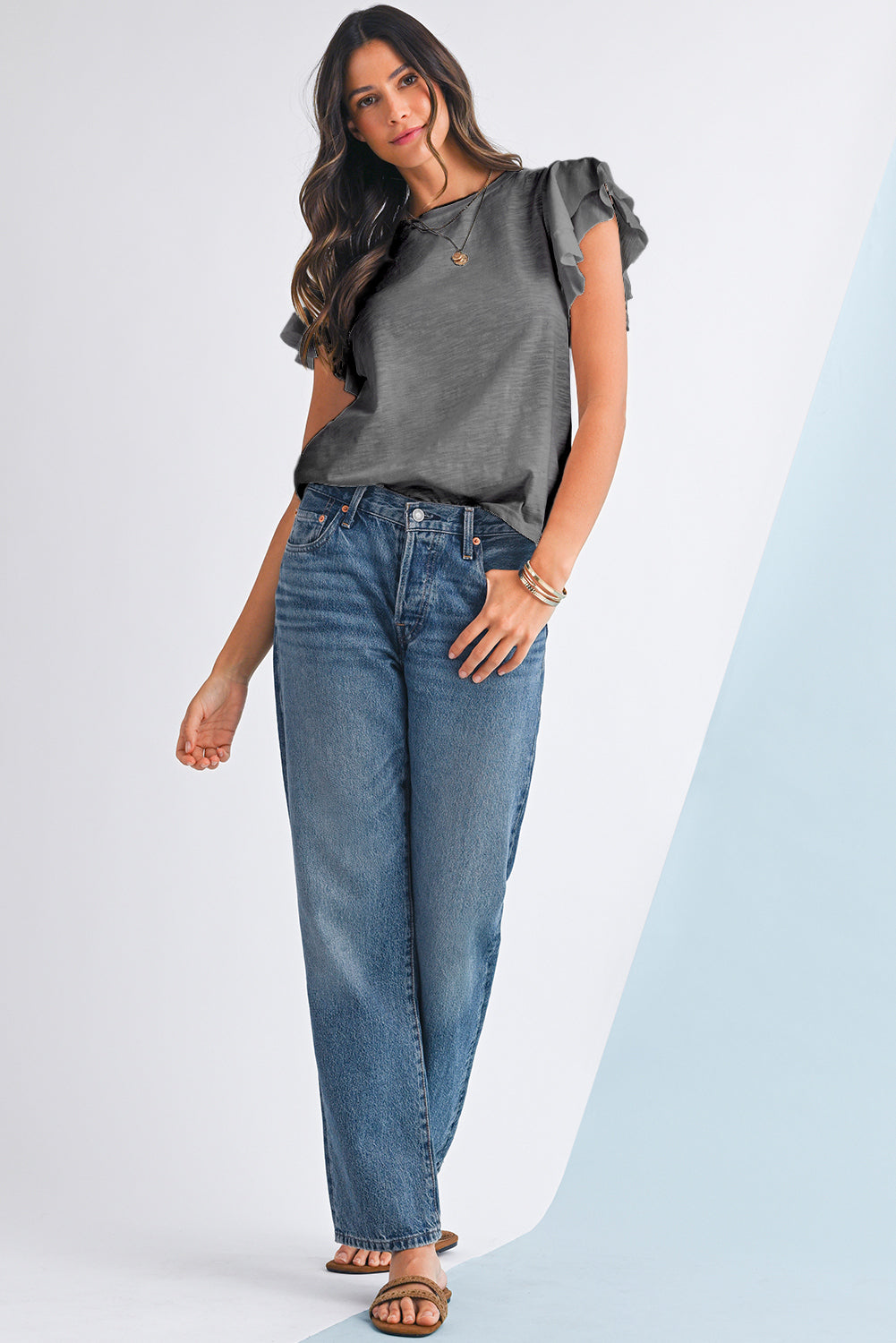 Smoke Show Ruffle Tee