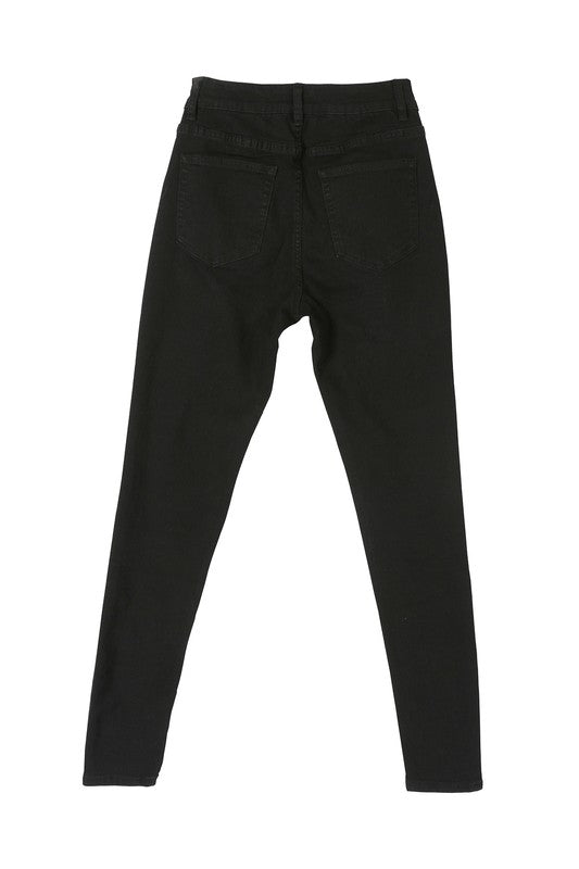 Solid Black Skinny Jeans