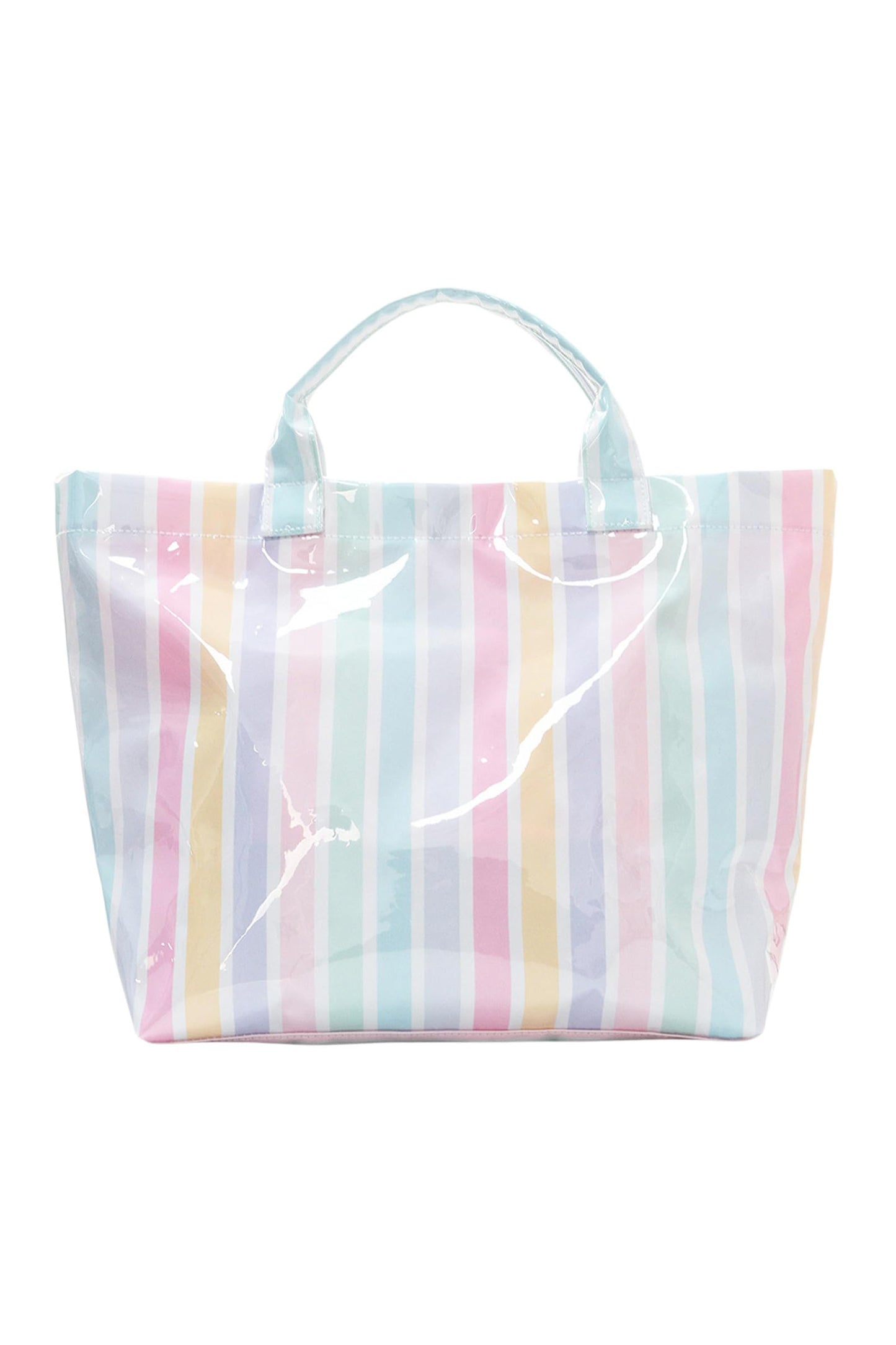 Glossy Summer Beach Vinyl Large Tote Bag