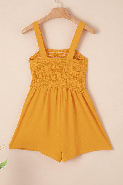 Abby Smocked Sleeveless Romper