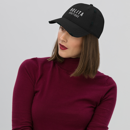 NOLITA Embroidered Logo Distressed Hat