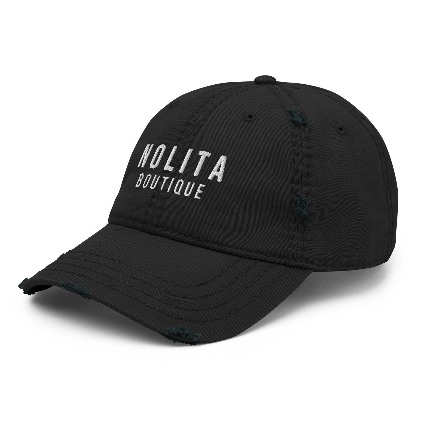 NOLITA Embroidered Logo Distressed Hat