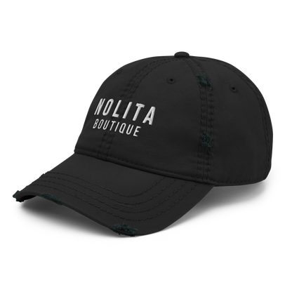 NOLITA Embroidered Logo Distressed Hat