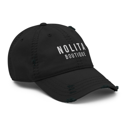 NOLITA Embroidered Logo Distressed Hat