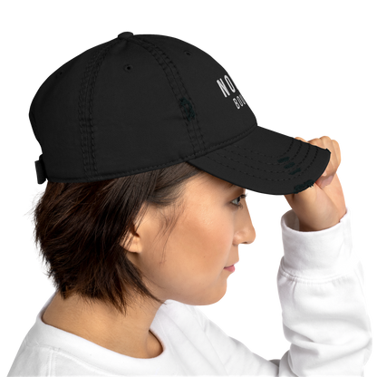 NOLITA Embroidered Logo Distressed Hat