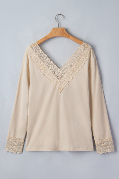 Kendra Lace Trim Top
