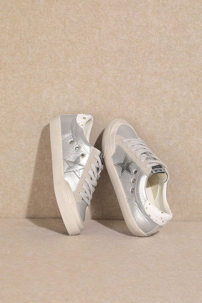 Star Detail Low Top Sneakers