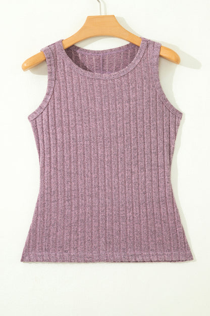 Sandy Mineral Wash Ribbed Tank Top