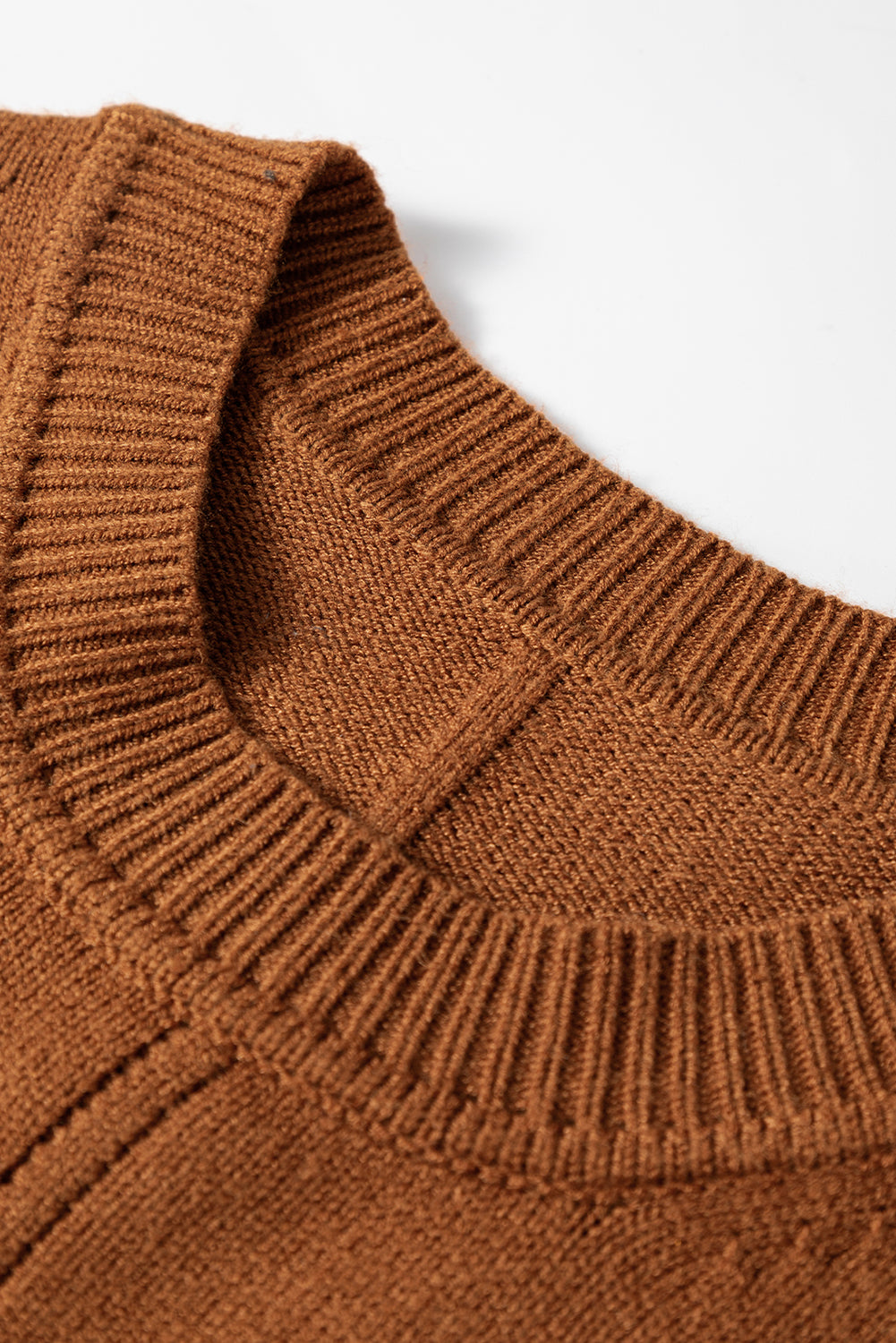 Cinnamon Ribbed Sweater Dress