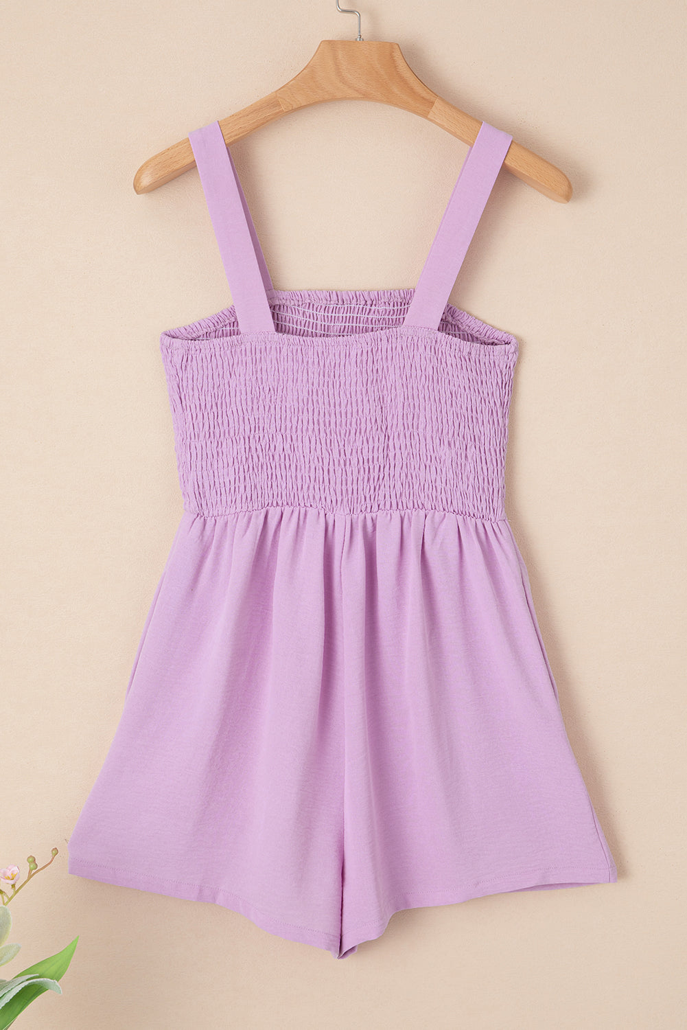 Abby Smocked Sleeveless Romper