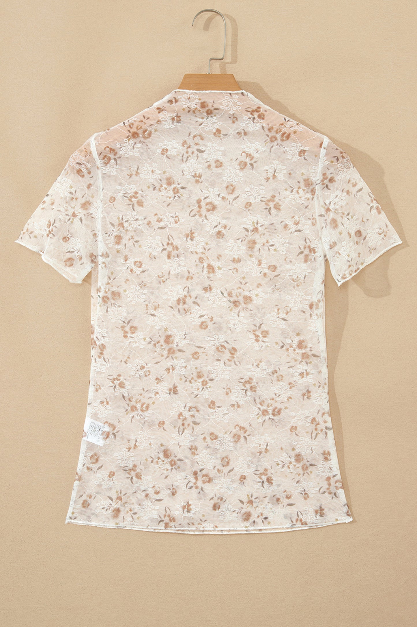 Ruth Short Sleeve Floral Mesh Top