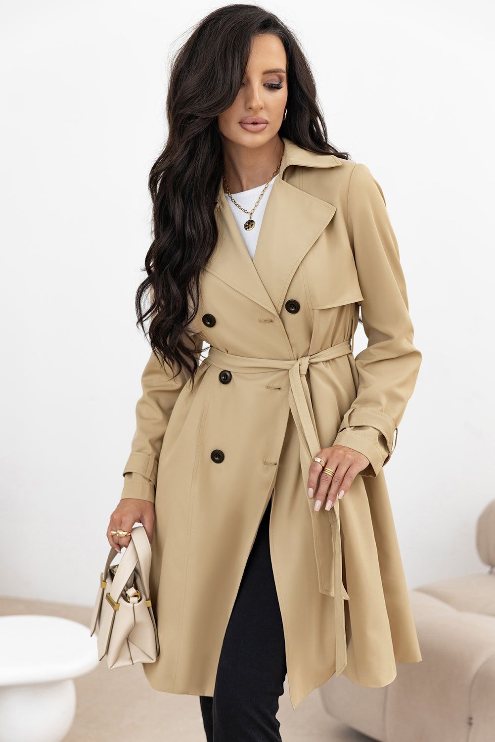 Iconic Waist Tie Trench Coat