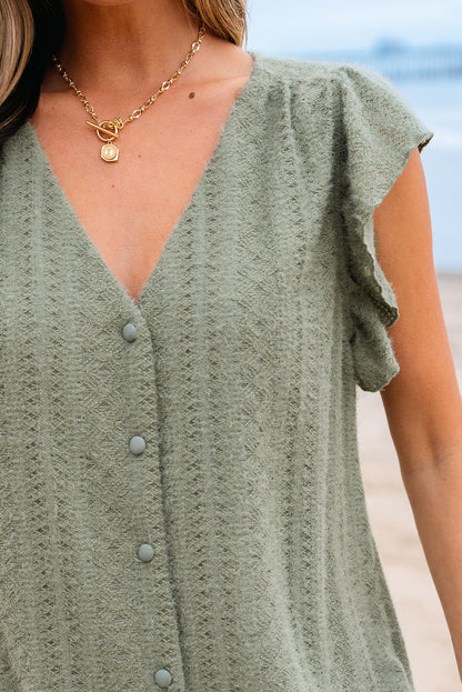 Laurel Lacey Button Down Blouse