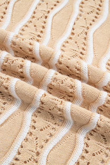 Elizabeth Eyelet Long Sleeve Sweater