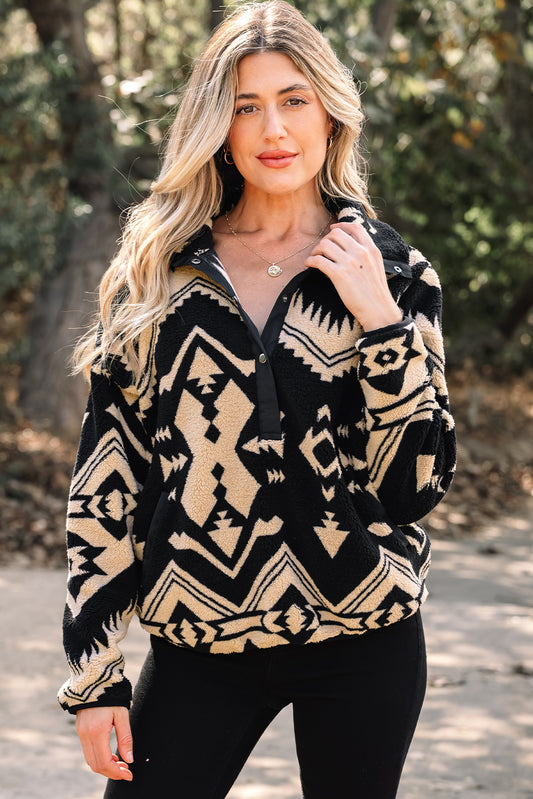 Dakota Aztec Half Placket Pullover
