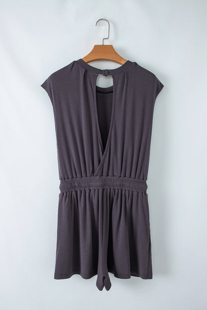 Victoria Drawstring Waist Romper