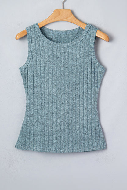 Sandy Mineral Wash Ribbed Tank Top