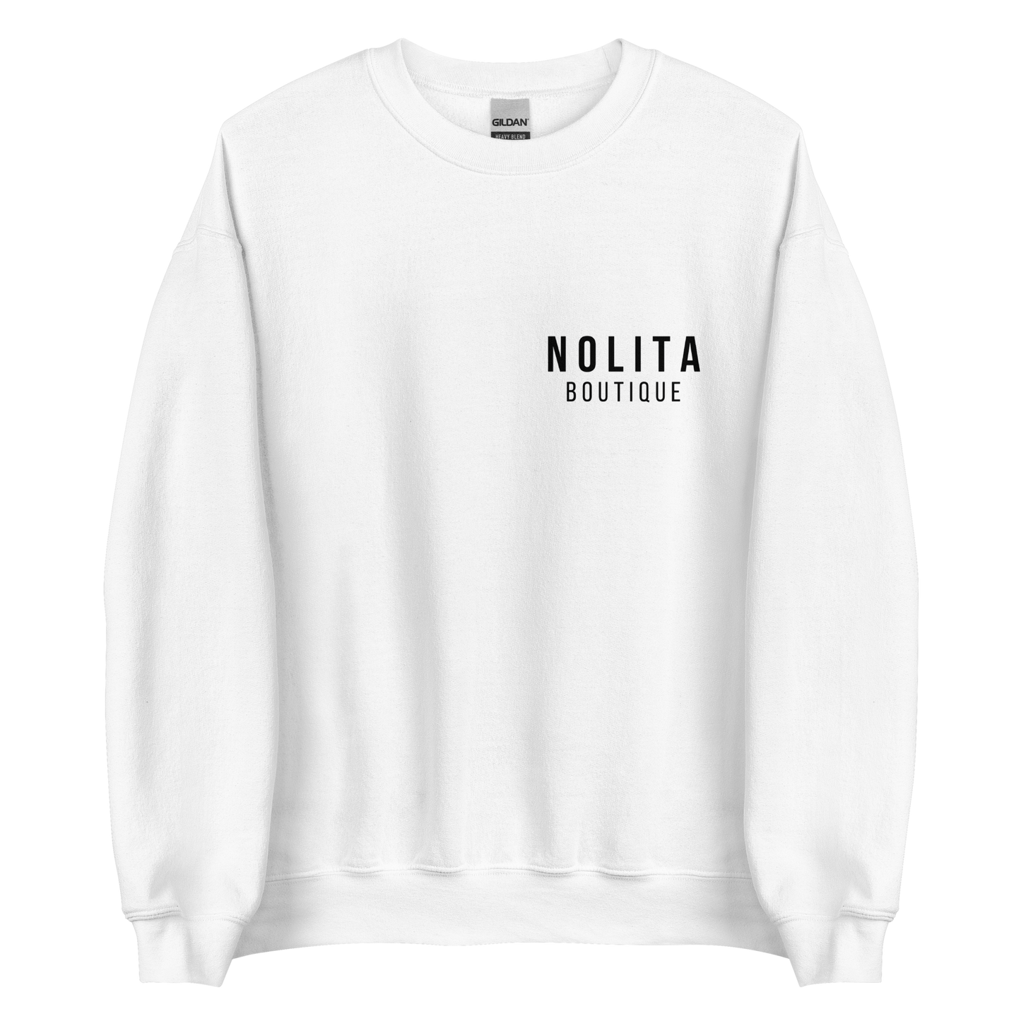 NOLITA White Printed Unisex Pullover