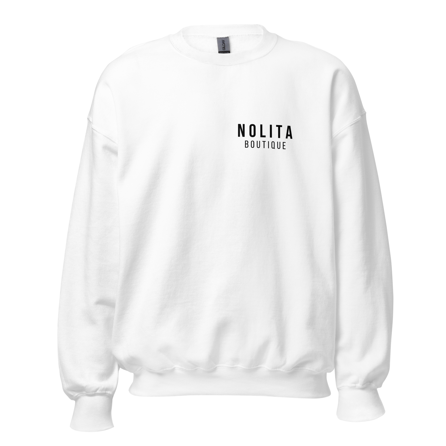 NOLITA White Printed Unisex Pullover
