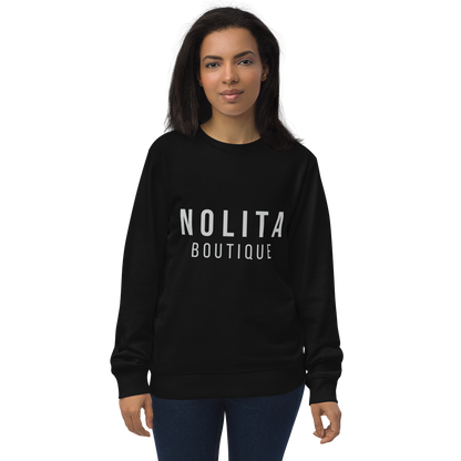 NOLITA Printed Black Unisex Organic Pullover