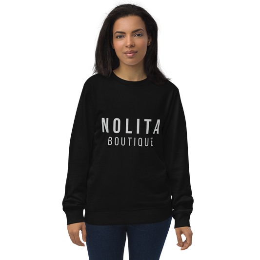 NOLITA Printed Black Unisex Organic Pullover
