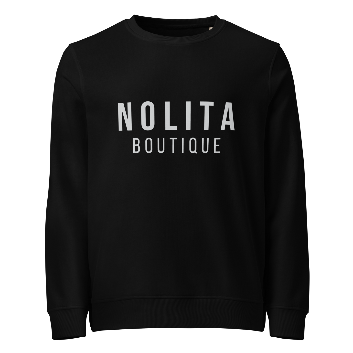 NOLITA Printed Black Unisex Organic Pullover
