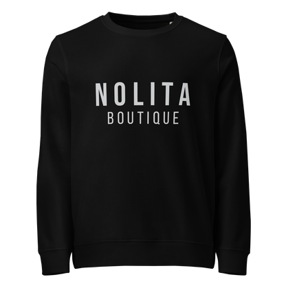 NOLITA Printed Black Unisex Organic Pullover