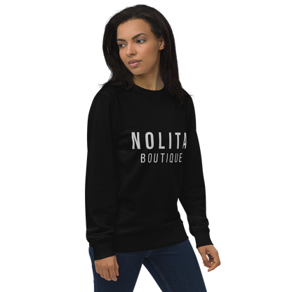 NOLITA Printed Black Unisex Organic Pullover