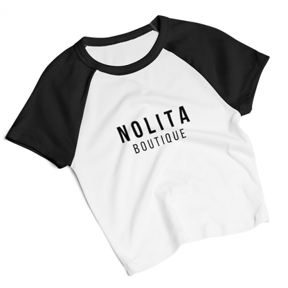 NOLITA Women’s Micro Rib Raglan Baby Tee